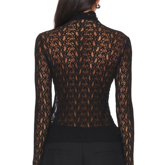 Enza Costa Ivory Lace Turtleneck - Picture 4 of 4